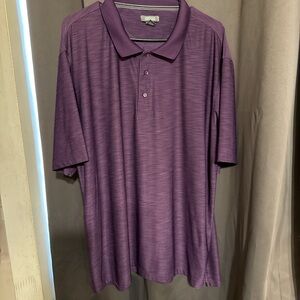 Kenneth Cole Men's Purple Golf Polo Short Sleeve Shirt